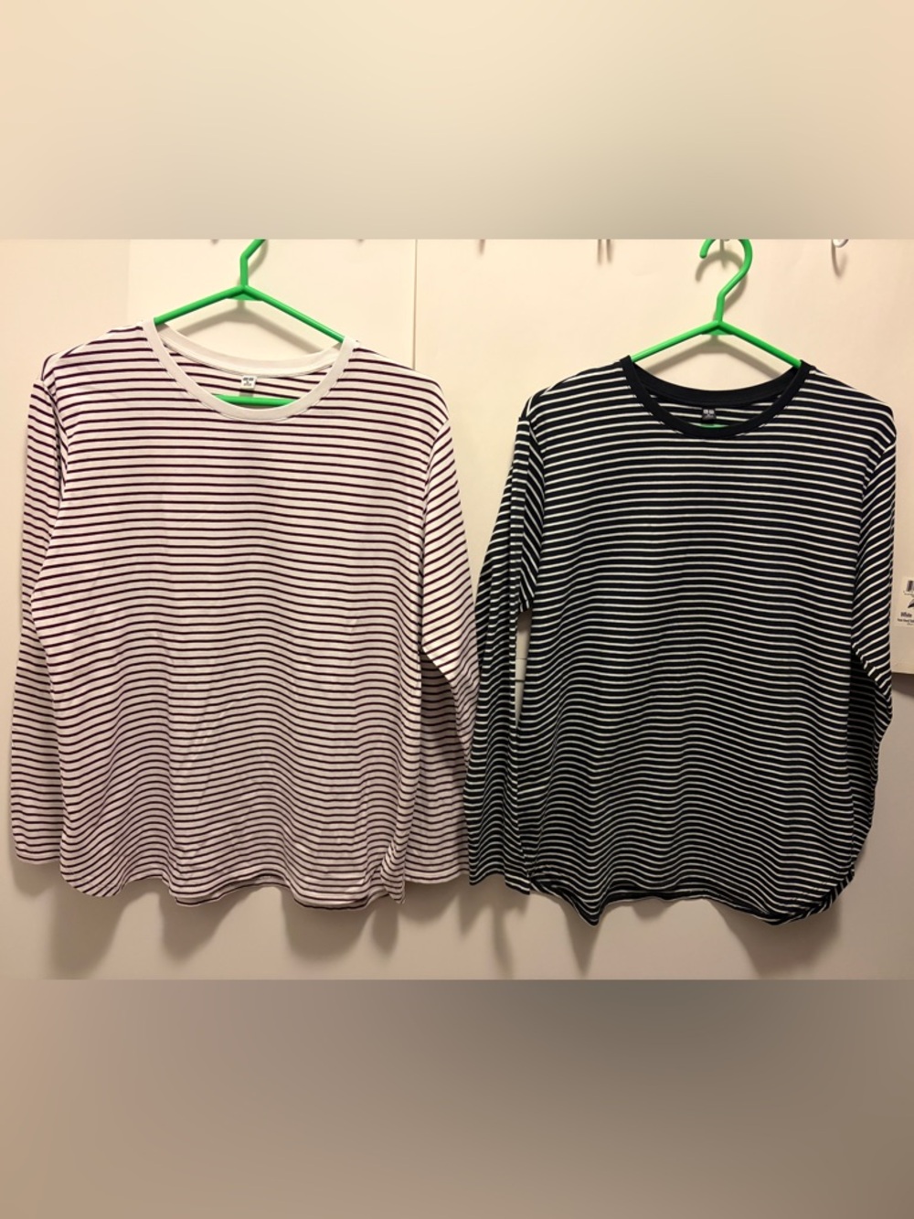 Uniqlo Women Cotton Striped Tops - Two Items
